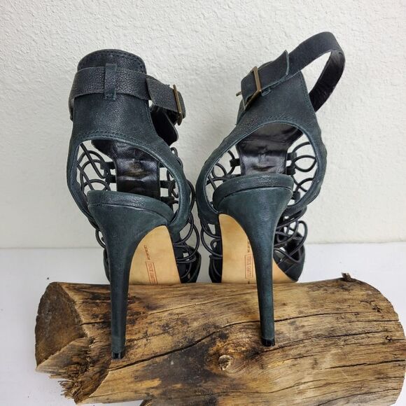 Vince camuto cage heeled sandals black Fossel - Picture 3 of 12